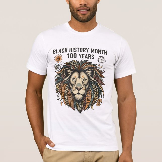 Black History Month 100th Anniversary T-Shirt (Devant)