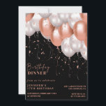 Black invitations de 17e anniversaire Rose or rose<br><div class="desc">Black invitations de 17e anniversaire Rose or rose</div>