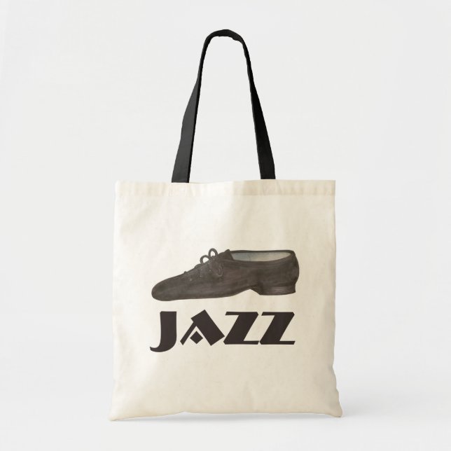 Black Jazz Shoe Dance Enseignant Danser Sac fourre (Devant)