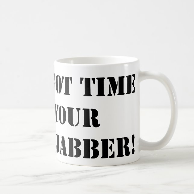 Black Jibber Jabber Mug (Droite)