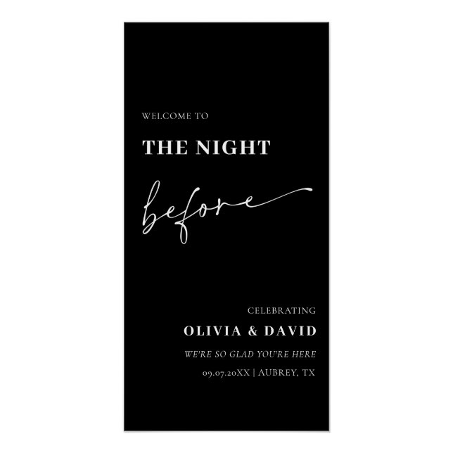 Black La Nuit Avant La Répétition Poster (Devant)