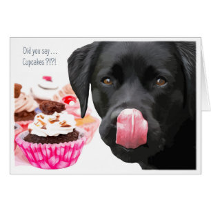 Black Lab All Occasion Card - Cartes Cupcake
