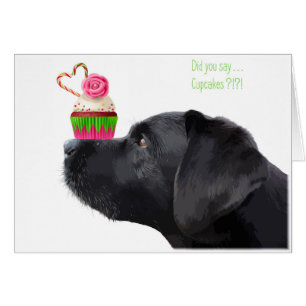 Black Lab All Occasion Card - Cartes Cupcake