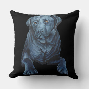 Black Lab Coussin Blue Dog Art Coussins & cadeaux