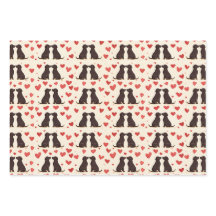 Black Lab Love - Valentine's Dog Wrapping Papier