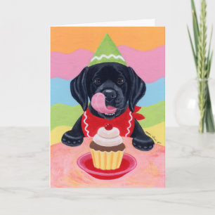 Black Lab Puppy Anniversaire Fête Invitation