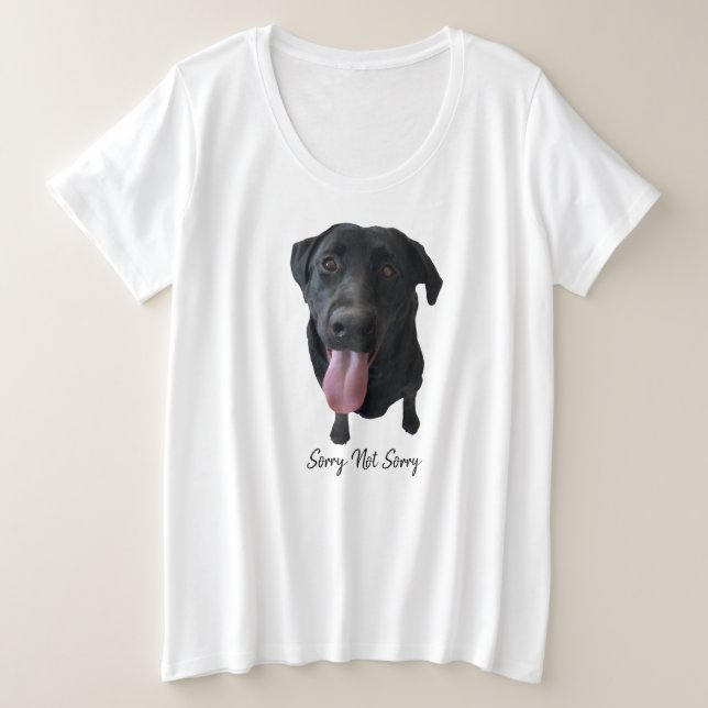 Black Lab - Sortie de la langue souriante (Design devant)