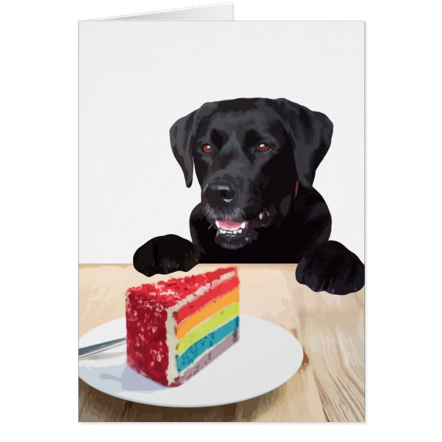 Black Lab Toutes les Occasions Carte - Chig Cake A (Devant)