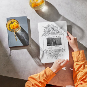 Black Line Florals Photo Collections Programme fun