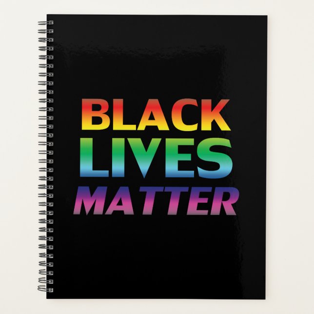 Black Lives Matt arc-en-ciel typographie moderne n (Devant)