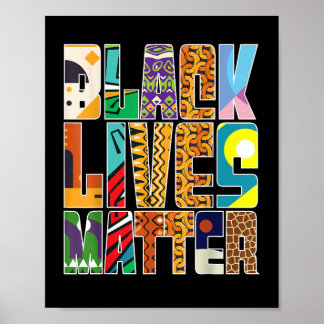 Black Lives Matt BLM Diversité Art Mural Black H