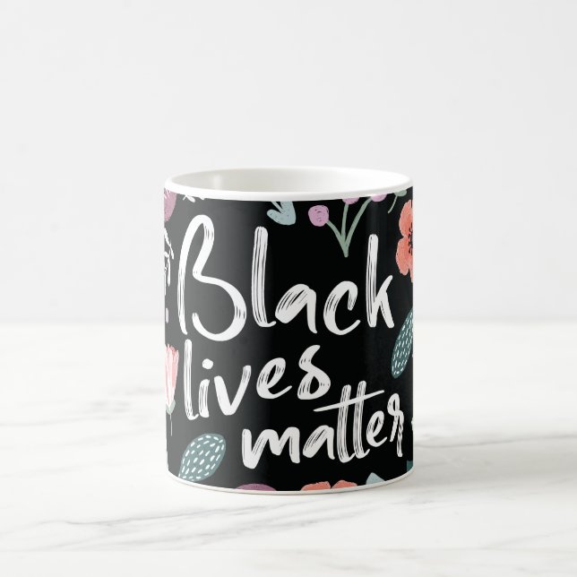 Black Lives Matt Floral Mug (Centre)