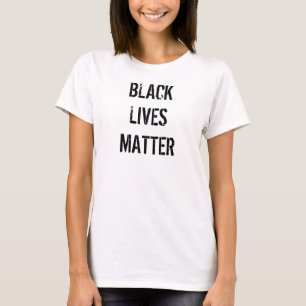 Black Lives Matter T-Shirt Blanc   Femme