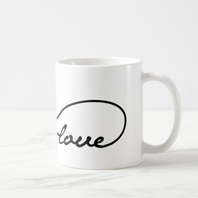 Black Love Infinity Mug (Droite)