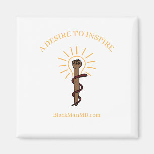 Black Man, M.D. Magnet Carré