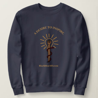 Black Man, M.D. Sweatshirt Unisex Navy