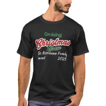Black Merry Cruising Noël Personnaliser T-Shirt