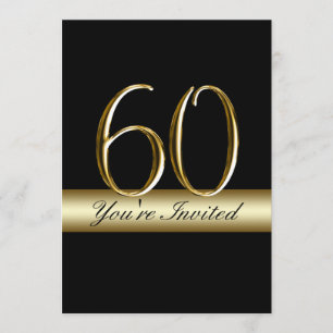 Black Metal Gold Imprimez les invitations d'annive