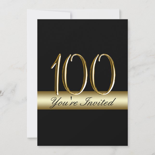Black Metal Gold Imprimez les invitations pour le  (Devant)