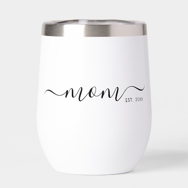 Black Modern Script Established Mom (Arrière)