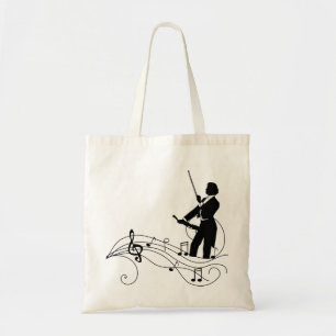 Black Music Notes et Sac fourre-tout violoniste