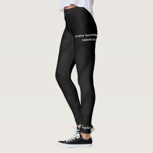 Black on Black Team/Club Leggings avec faux shorts