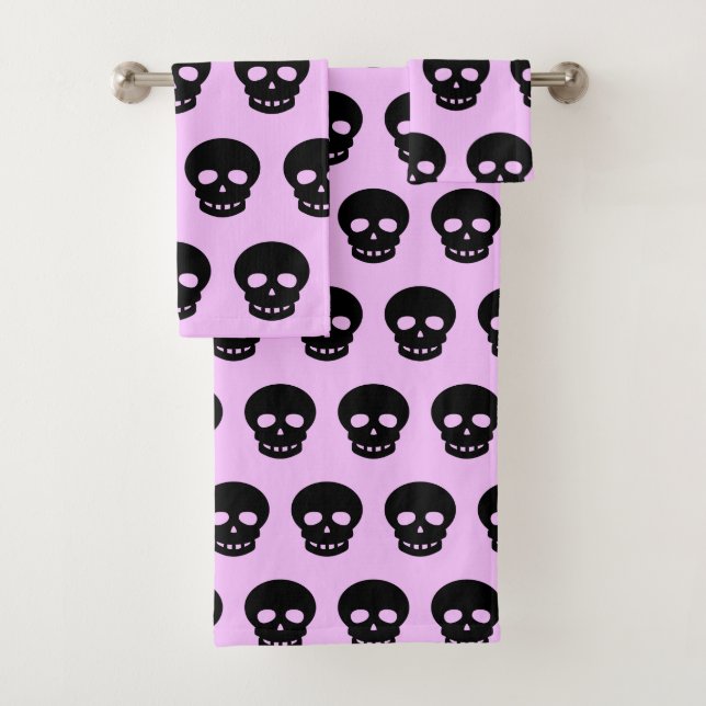 Black Pastel Goth Lilac Motif crâne (En situation)