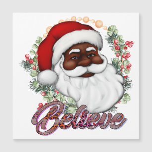 Black Père Noël Believe Melanin Man Christmas Chev