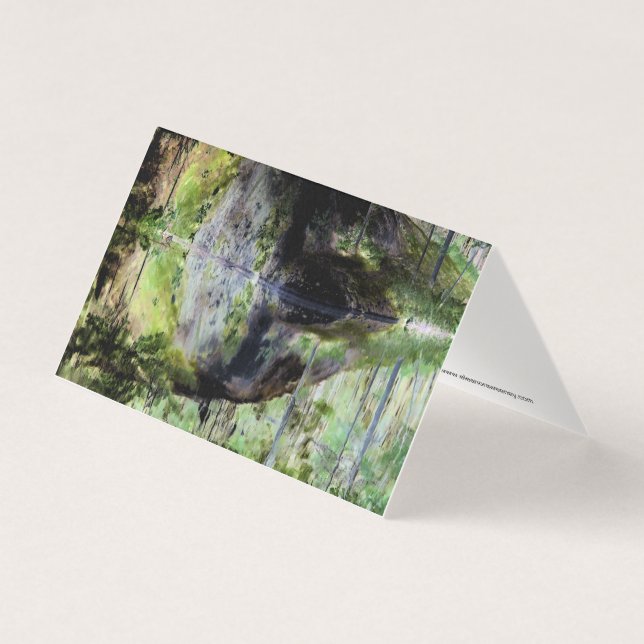 "Black Pond" Adirondack Lake and Rock Landscape (Front)