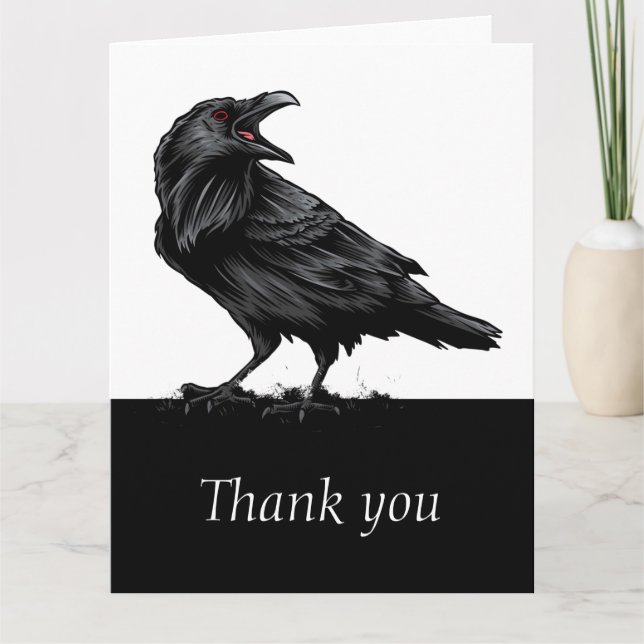 Black Raven Bird Merci Merci (Devant)