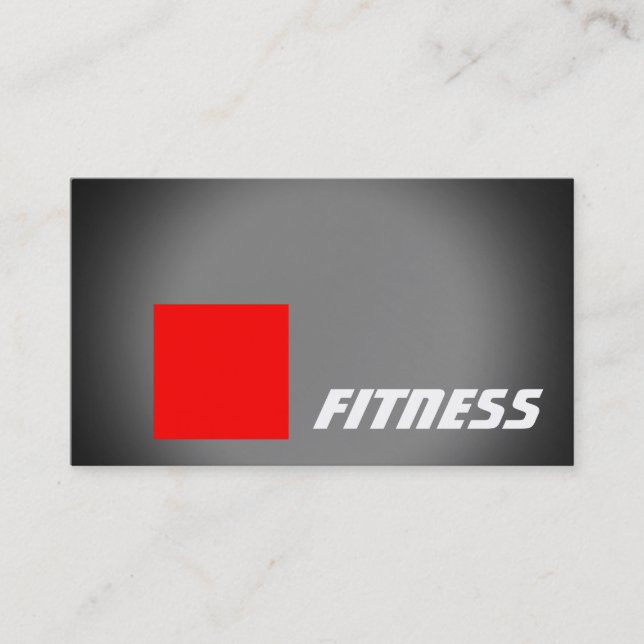Black Red Stripe Fitness Carte de visite sportif (Devant)