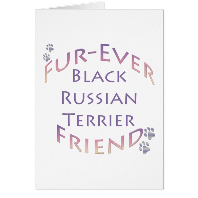 Black Russian Terrier Furever (Devant)