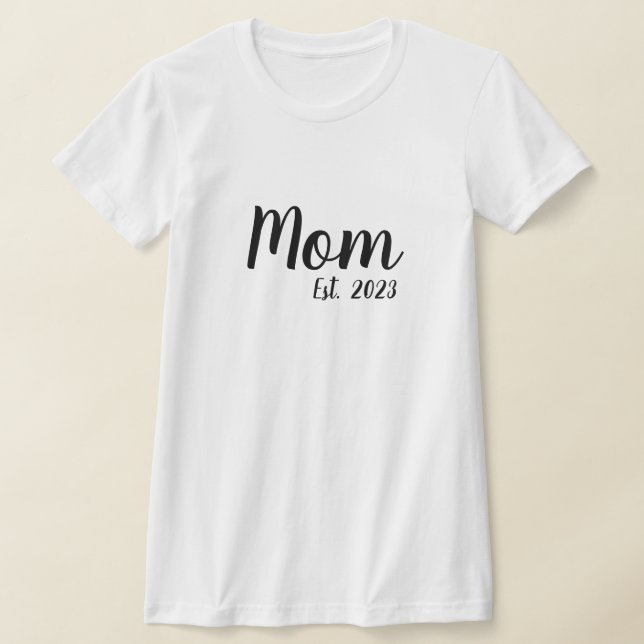 Black Script Established Mom T-Shirt (Poser)