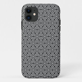 Black Silver Geometry Motif iPhone 5 Coque