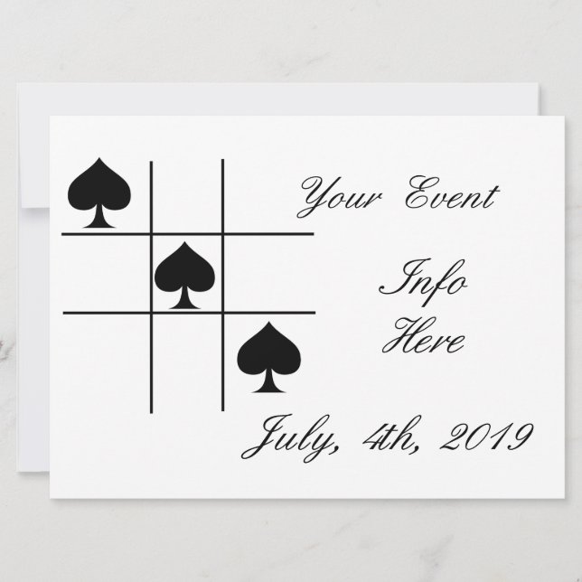 Black Spades Tic Tac Toe Thunder_Cove (Devant)