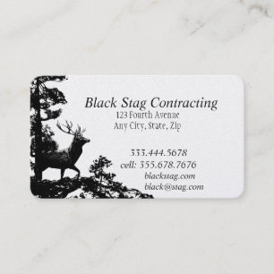 Black Stag Handyman Cartes de visite personnalisés