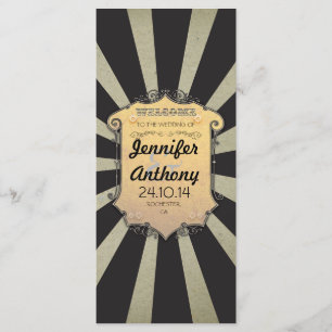 Black Stripes Carnival Vintage Programmes de maria