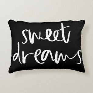 Black Sweet Dreams à la main Coussin