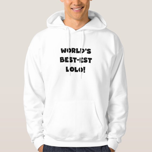 Black Text Meilleurs T-shirts et cadeaux Lolo (Devant)