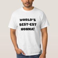 Black Text Meilleurs T-shirts et cadeaux Nonna