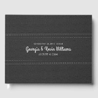 Black vintage en faux cuir texture Livre d'or