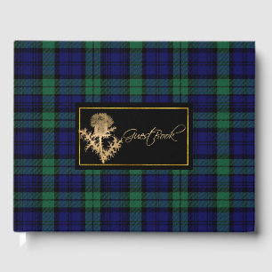Black Watch Plaid et Thistle Mariage livre d'invit