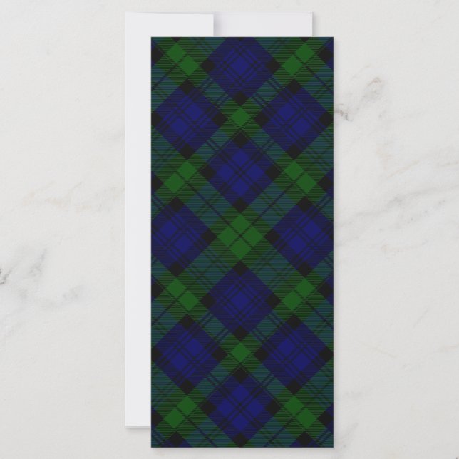 Black Watch Tartan bleu vert Plaid (Devant)
