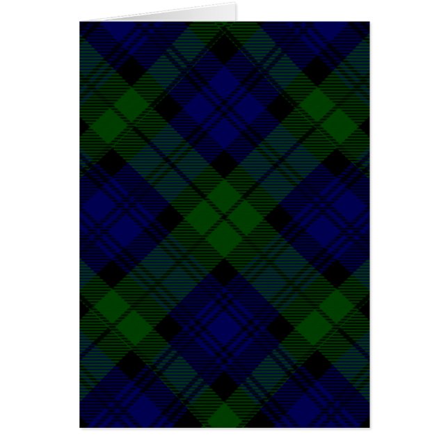Black Watch Tartan bleu vert Plaid (Devant)