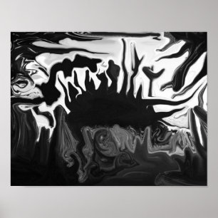 Black & White abstract poster