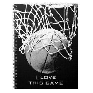 Black & White Basketball I Love Ce Carnet De Jeu