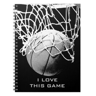 Black & White Basketball I Love Ce Carnet De Jeu