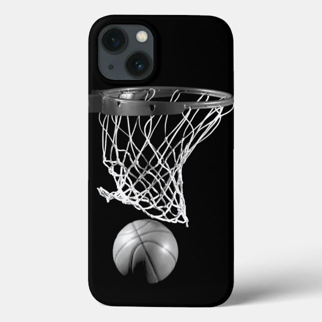 Black & White Basketball iPhone 6 Coque (Verso)