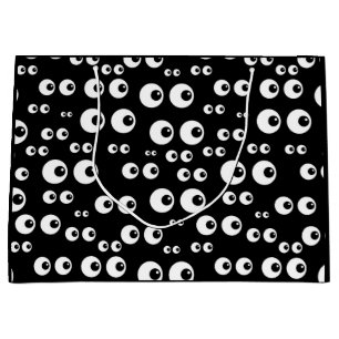 Black & White Eyeball Lg. Sac Cadeau