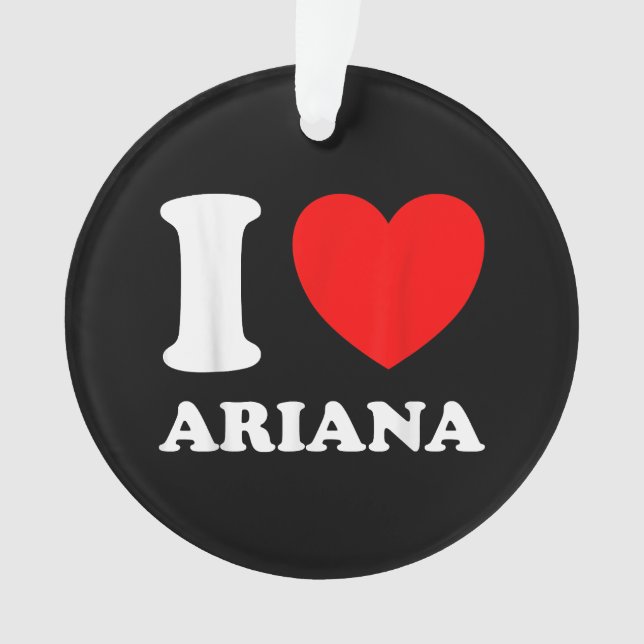Black White I Love Ariana (devant)